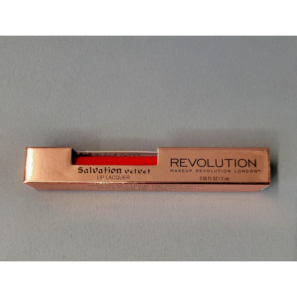 Makeup‎ Revolution London Salvation Velvet Lip Lacquer Attract 0.08oz Matte New